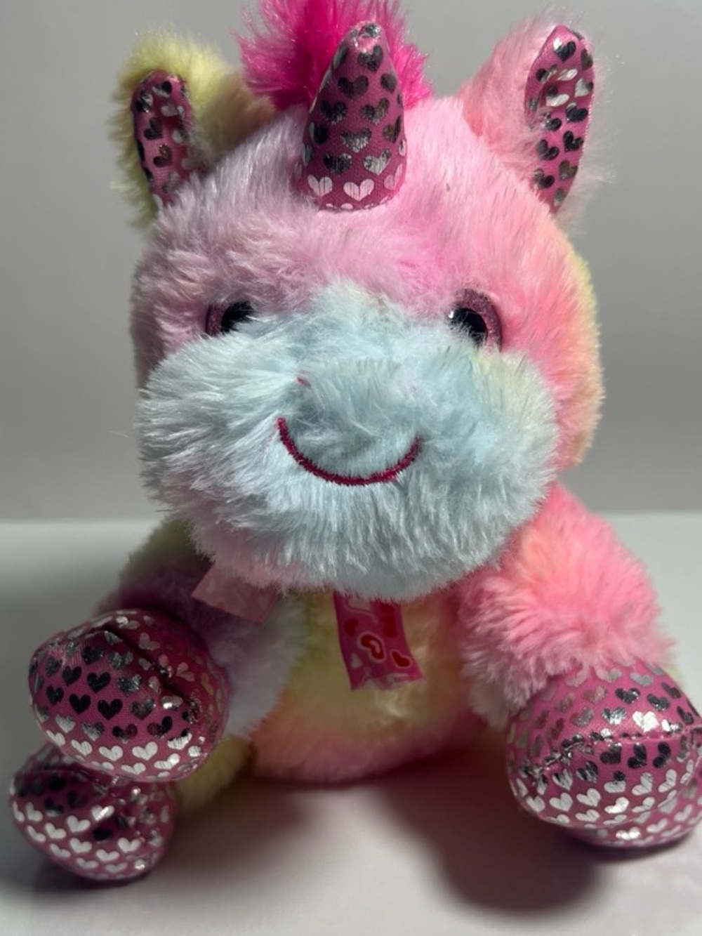 Homesleek Unicorn Plush Stuffed Animal Soft Small Pink Blue Yellow 2024